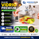 GLASSCOOK™  OLLA DE VIDRIO TRANSPARENTE + ENVÍO GRATIS 🎁
