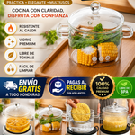 GLASSCOOK™  OLLA DE VIDRIO TRANSPARENTE + ENVÍO GRATIS 🎁
