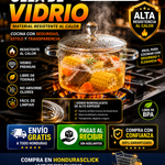 GLASSCOOK™  OLLA DE VIDRIO TRANSPARENTE + ENVÍO GRATIS 🎁