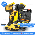 POWERFIX™ - KIT TALADRO INALÁMBRICO ATORNILLADOR + 26 ACCESORIOS + 2 BATERIAS REGALO 🎁